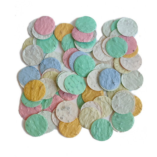Confetti can Zaadpapier - Rondjes Pastel Mix